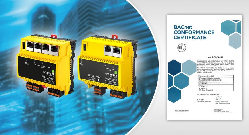 SAUTER MODULO 6: BACNET CONFORMANCE CERTIFICATE FOR ALL AUTOMATION STATIONS